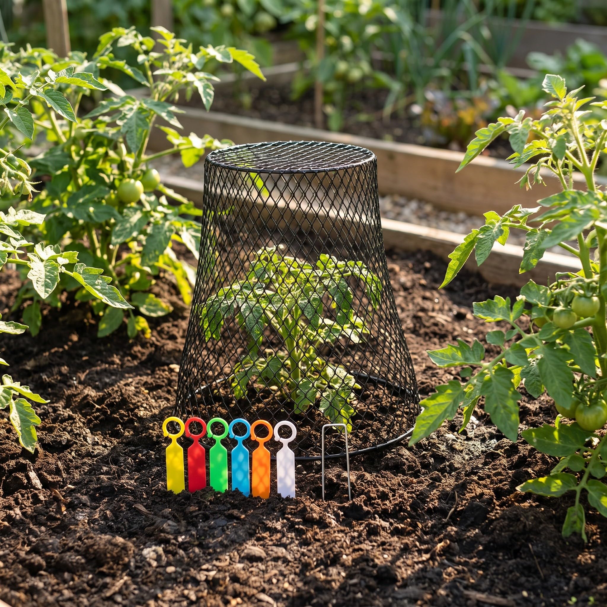 VICASKY 1 Set Garten-Hühnerdraht-Glocke, 23 x 23 x 15 cm