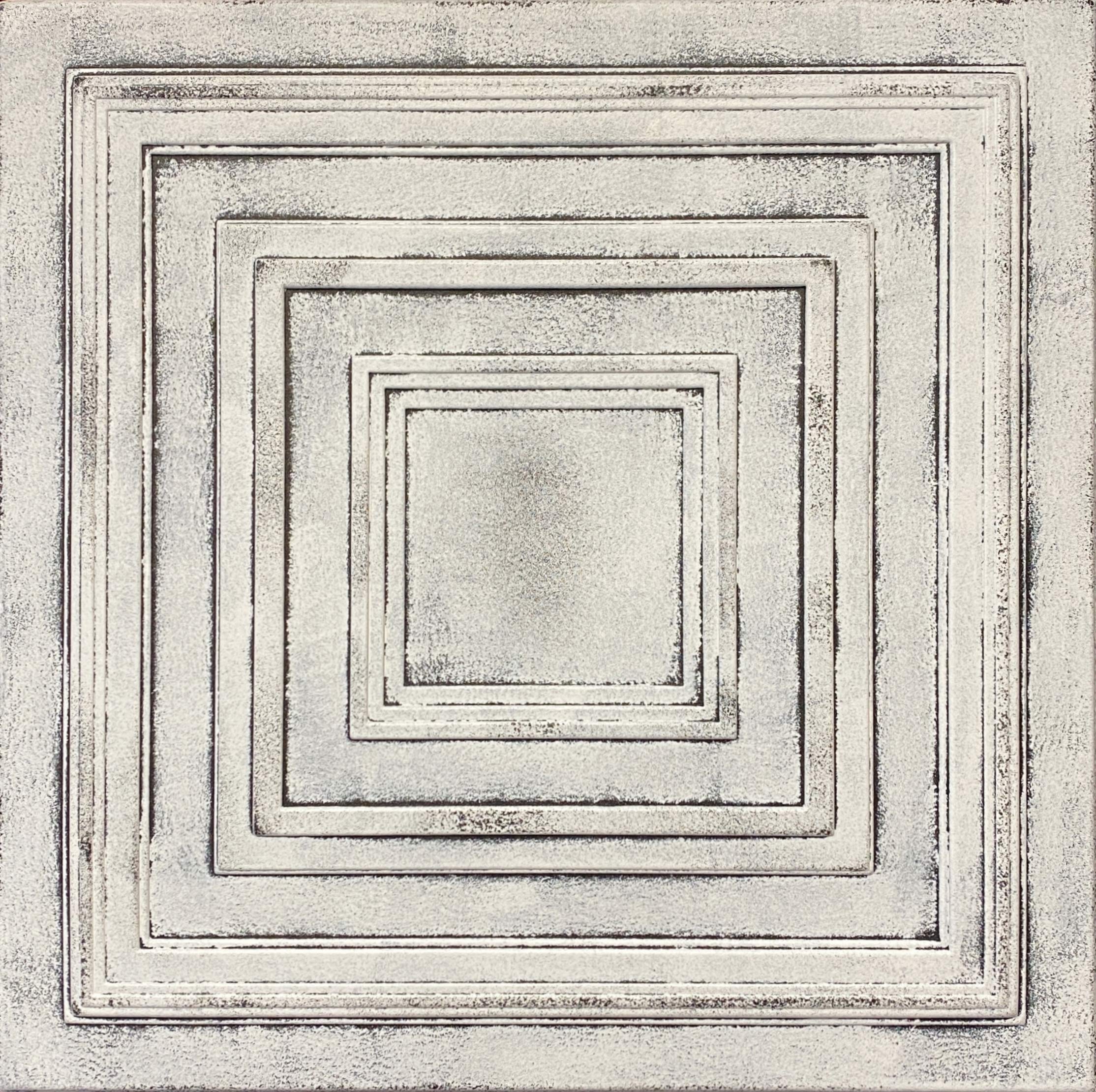 R33 Vintage 20x20 Amazing Styrofoam Tin Look Ceiling Tiles Easy to Glue Up On Any Type of Surface