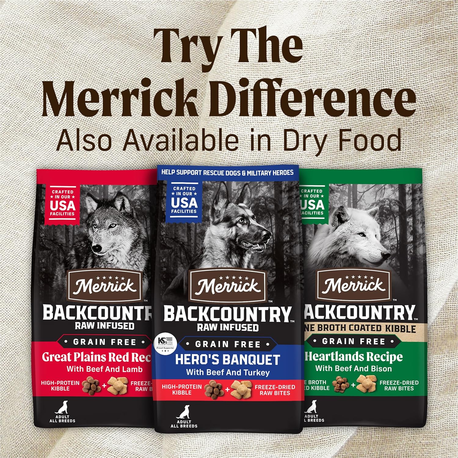 Merrick Backcountry Grain Free Premium Canned Wet Dog Food, Soft And Healthy Recipe, Real Beef Dinner - (Pack of 12) 12.7 oz. Cans