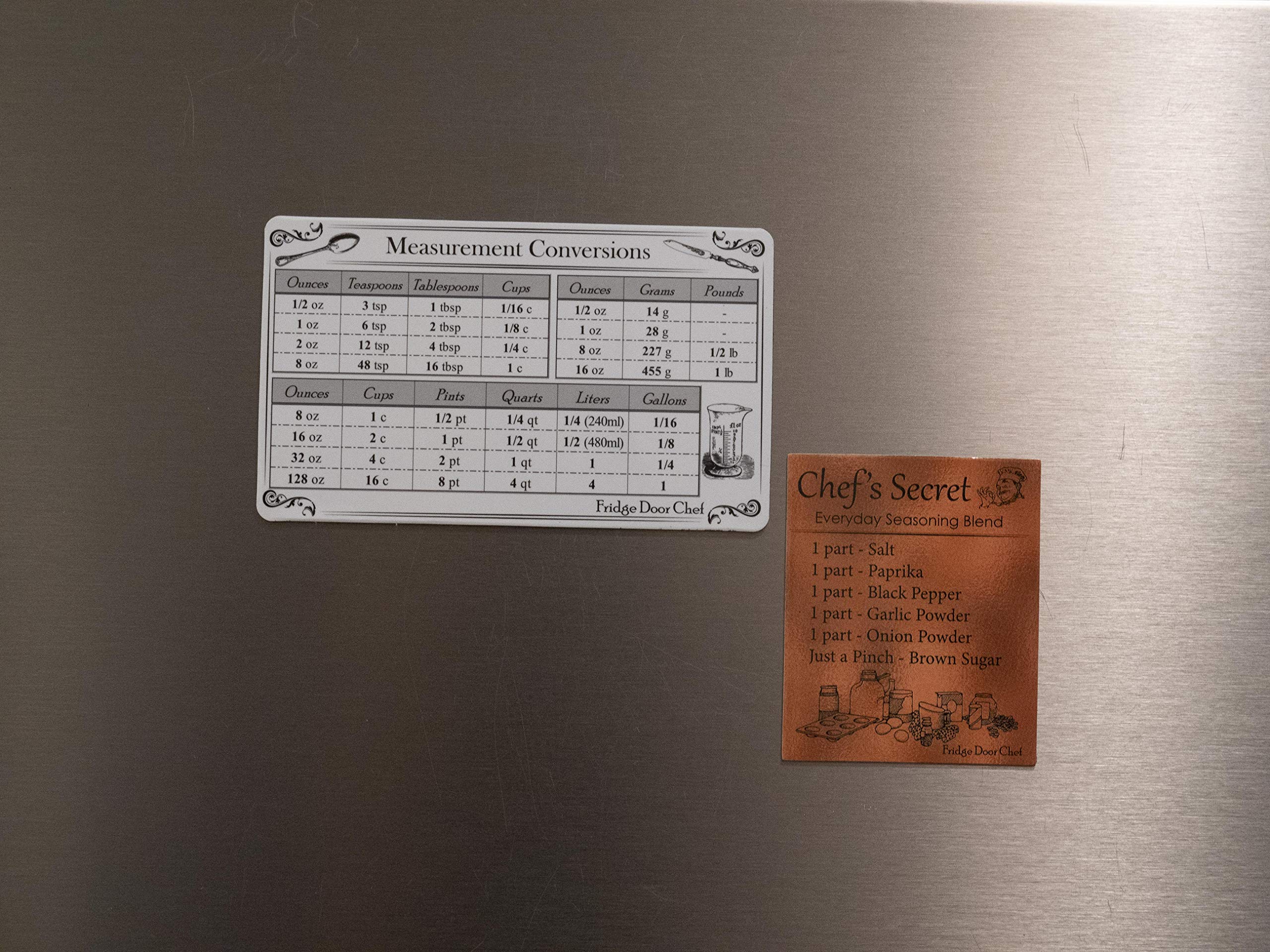Fridge Door Chef Kitchen Measurement Conversion Plus Bonus