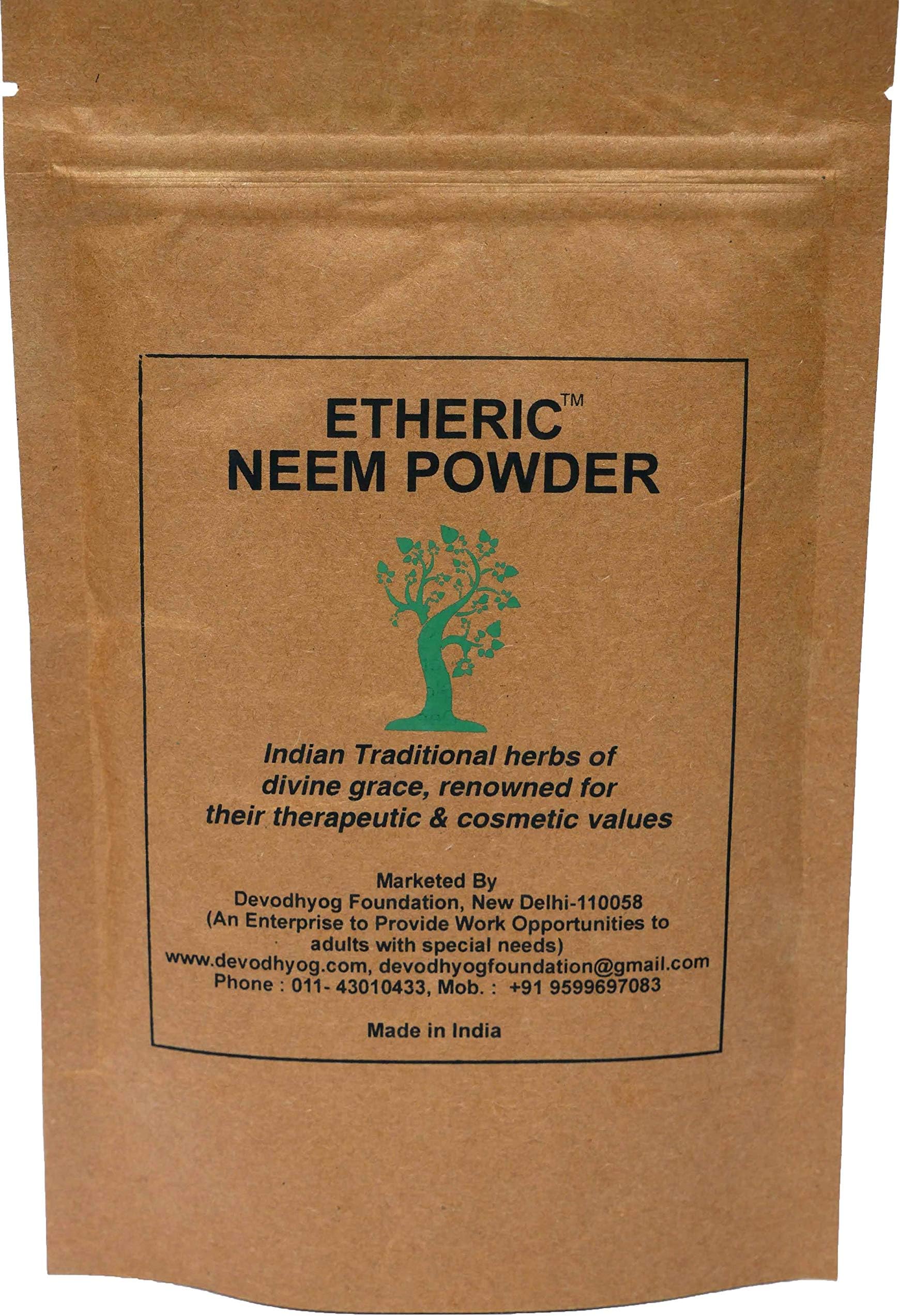 ETHERIC Neem Powder for Beauty (Skin & Hair Care, 100g)