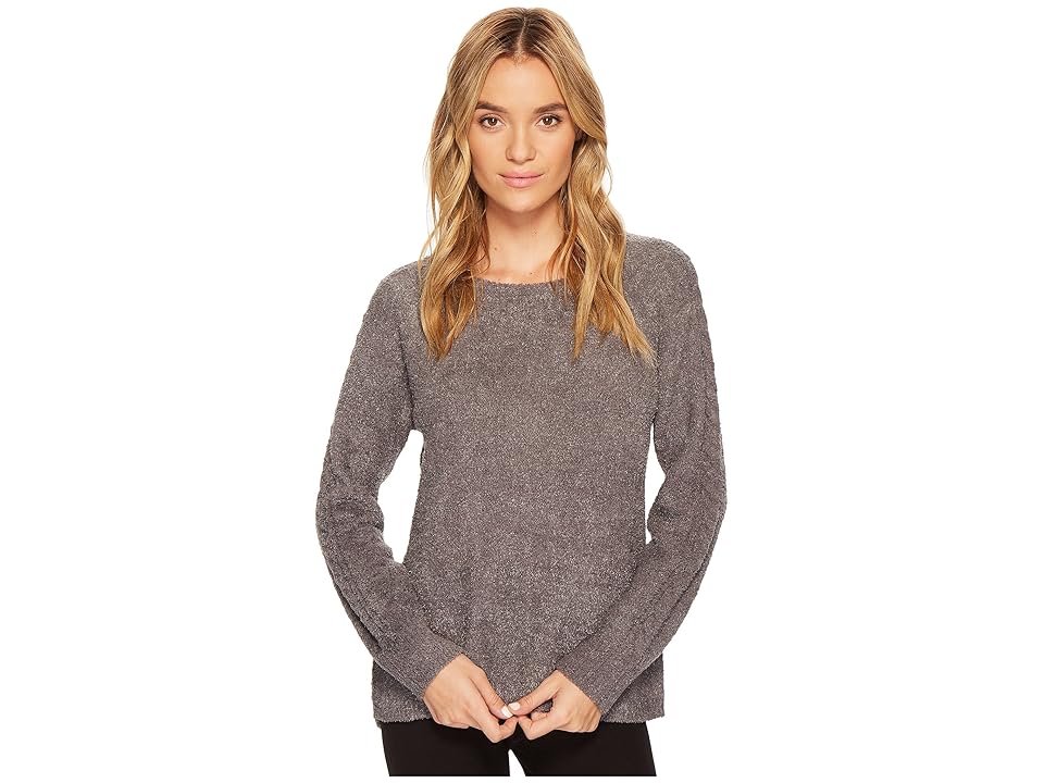 

P.J. Salvage Feather Touch Long Sleeve Top (Charcoal) Women's Clothing