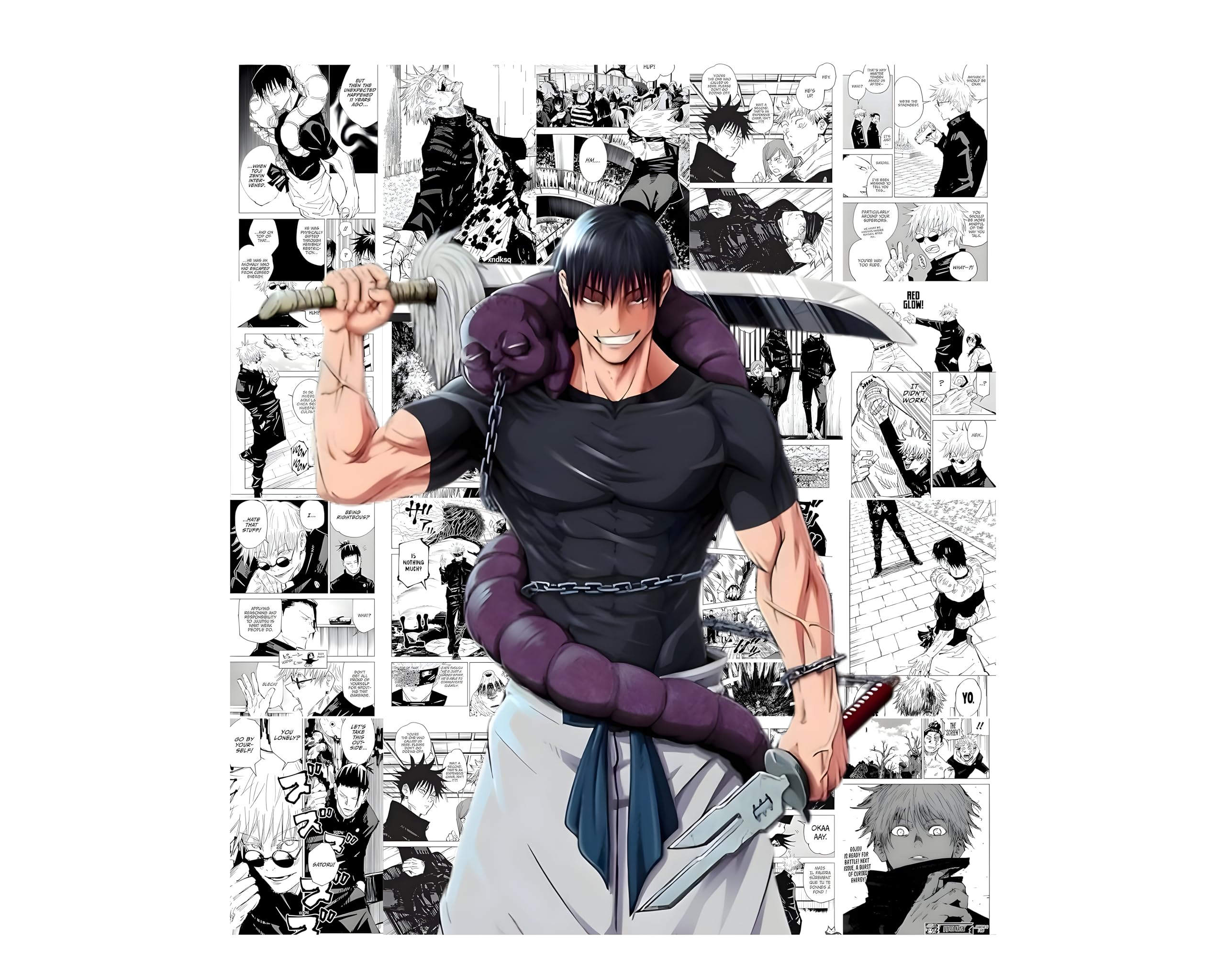Posters Inc Jujutsu Kaisen Manga Panel Collage Art Kit, Anime Merchandise Wall Decoration Items for Living Room, Home Decor Birthday Gifts for Men, 300 GSM Print, A4 Size Paper with Sticker Set of 20 (B0D5DCDLYX) Amazon Price History, Amazon Price Tracker