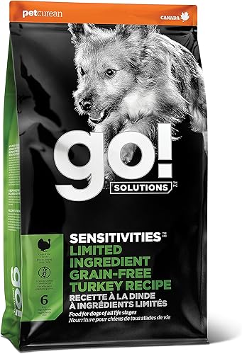 GO! SOLUTIONS SENSITIVITIES - Receta de pavo - Alimento para perros con ingredientes limitados, 22 libras - Alimento para perros sin granos para disponible en Yaxa Colombia
