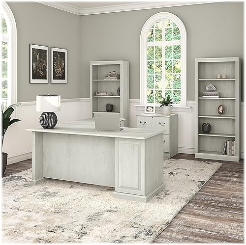 Miniatura 9 de Saratoga - Estantería con 5 estantes y 72 pulgadas de alto, color roble blanco lino