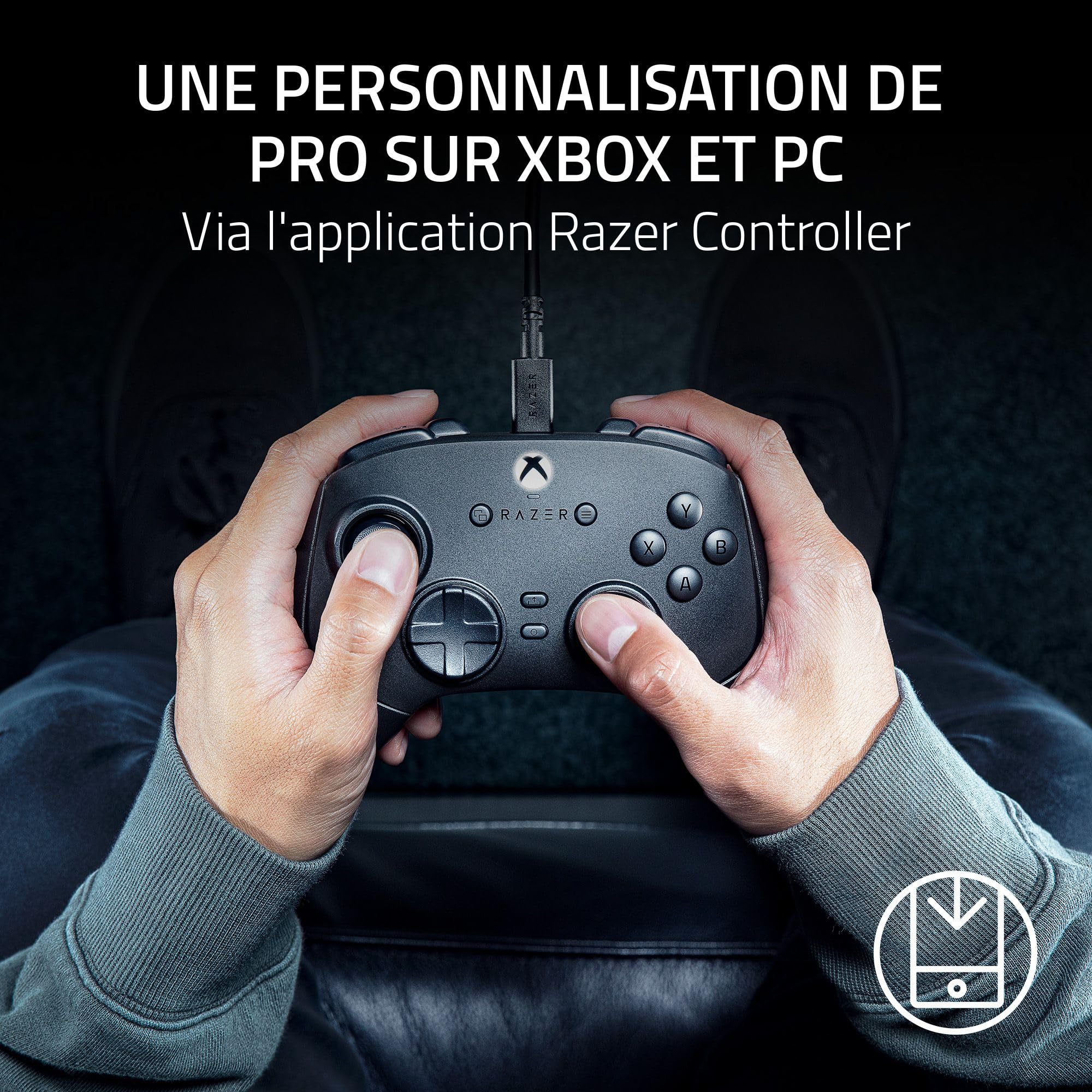 Razer Wolverine V3 Tournament Edition - Manette Esports filaire pour Xbox X|S & PC (boutons d'action tactiles Mecha, HyperTriggers Pro, D-Pad 8 directions, câble USB-C 3m) Noir