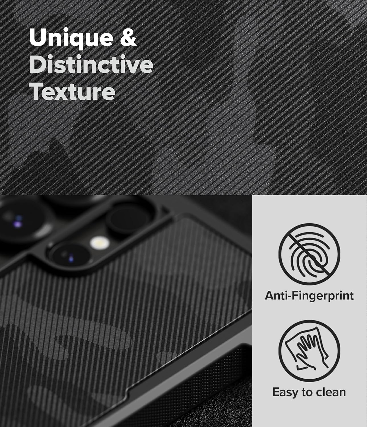 Ringke Rugged Gear for Samsung Galaxy S25 Ultra Case [Compatible with MagSafe] Prevents Oily Smudges Non-Slip Enhanced Grip Protective Cover Precise Cutouts for Camera - Magnetic Camo Black - Image 7