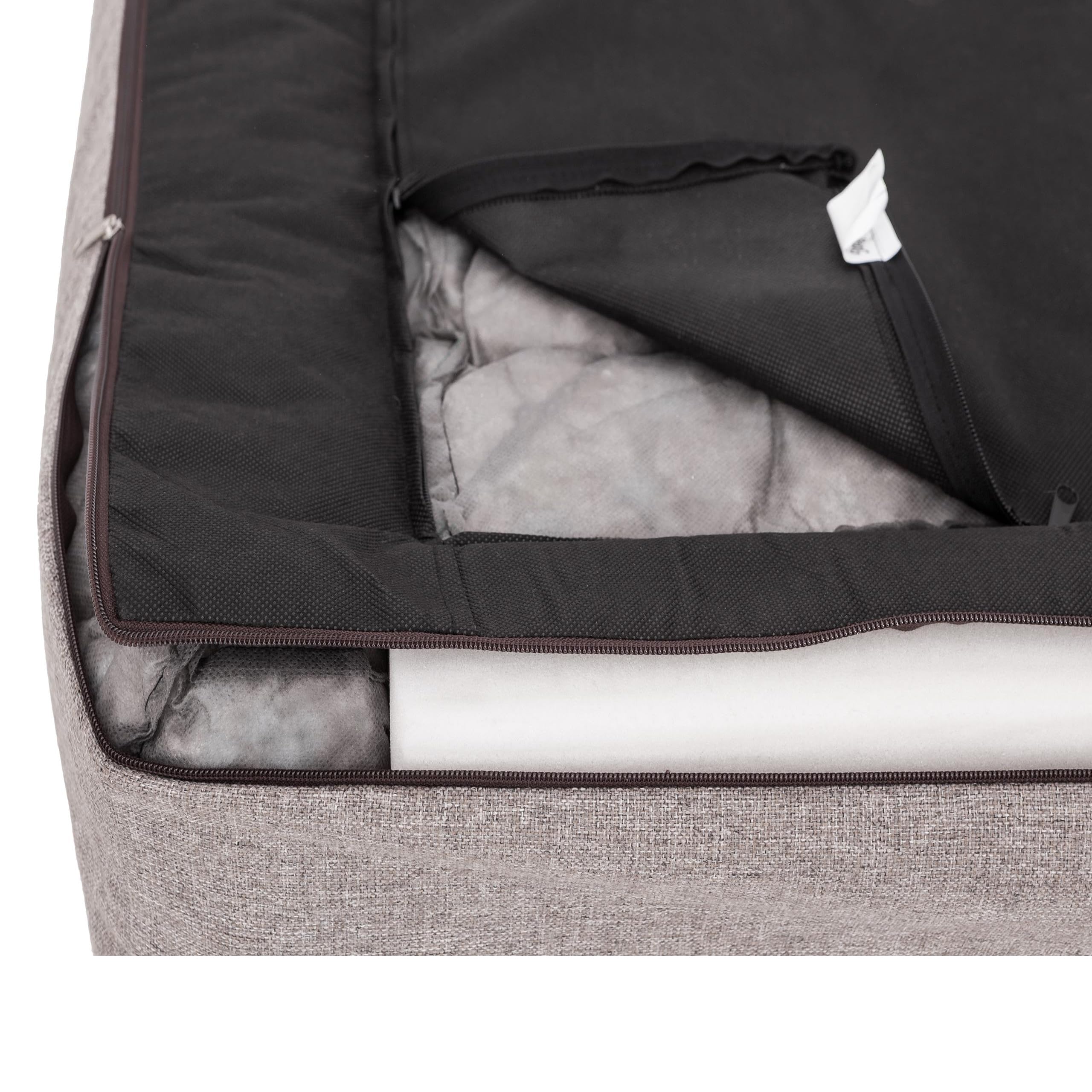 Cuccia morbida per cani, letto per animali domestici, colore: cappuccino, 78 x 53 cm