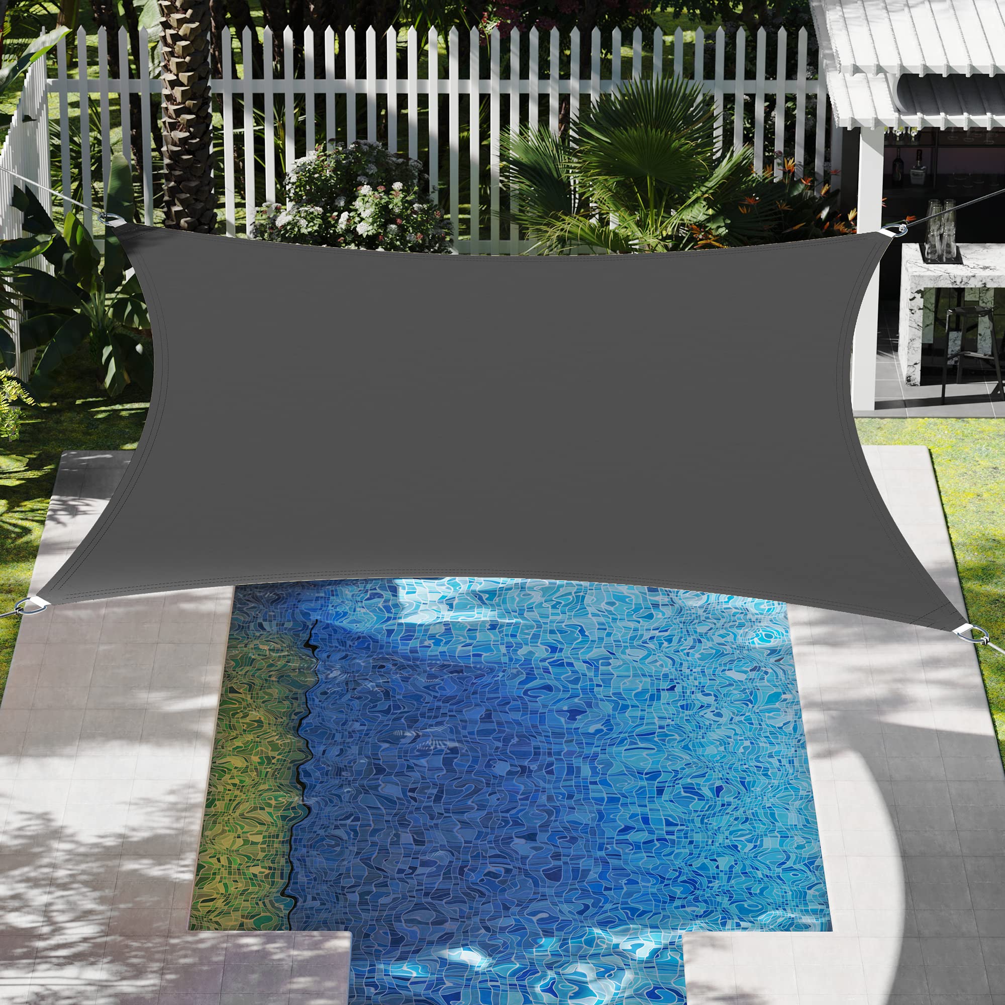 songmics sonnensegel 3 x 4 m, Sonnenschutz aus reißfestem HDPE-Kunststoff, wetterbeständiger UV-Schutz, luftdurchlässig, Garten, Balkon, Terrasse, Camping, rechteckig, 2 m Seile, rauchgrau GSS34GY auto:explosive Farbe:shiny-nova-orange Richtig geil“ – LIDL