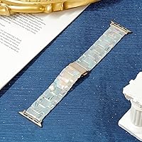 Vista 129 de Lightweight Resin Band For Apple Watch Series 11 10 SE 9 8 7 6 5 4 3 2 1 Ultra 3 2, Fashion Adjustable Replacement Strap for iWatch Bands 38mm 40mm
