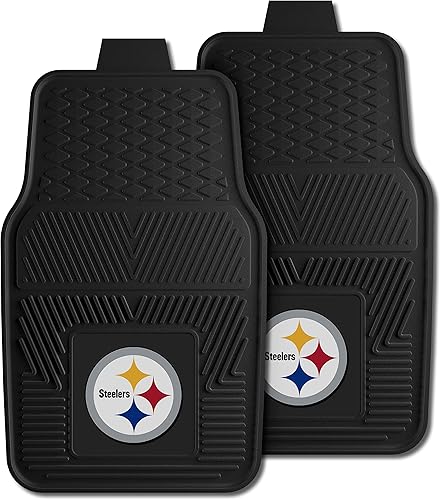 Miniatura 7 de Alfombrilla de vinilo para auto, de Fanmats, diseño de los Pittsburgh Steelers (NFL), Estera de uso general, Negro