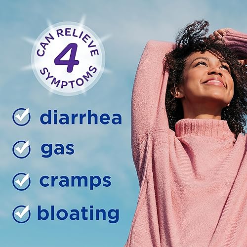 Miniatura 3 de Imodium Cápsulas de alivio multisíntoma con clorhidrato de loperamida y simeticona, medicamento antidiarreico para el tratamiento de diarrea, gases,