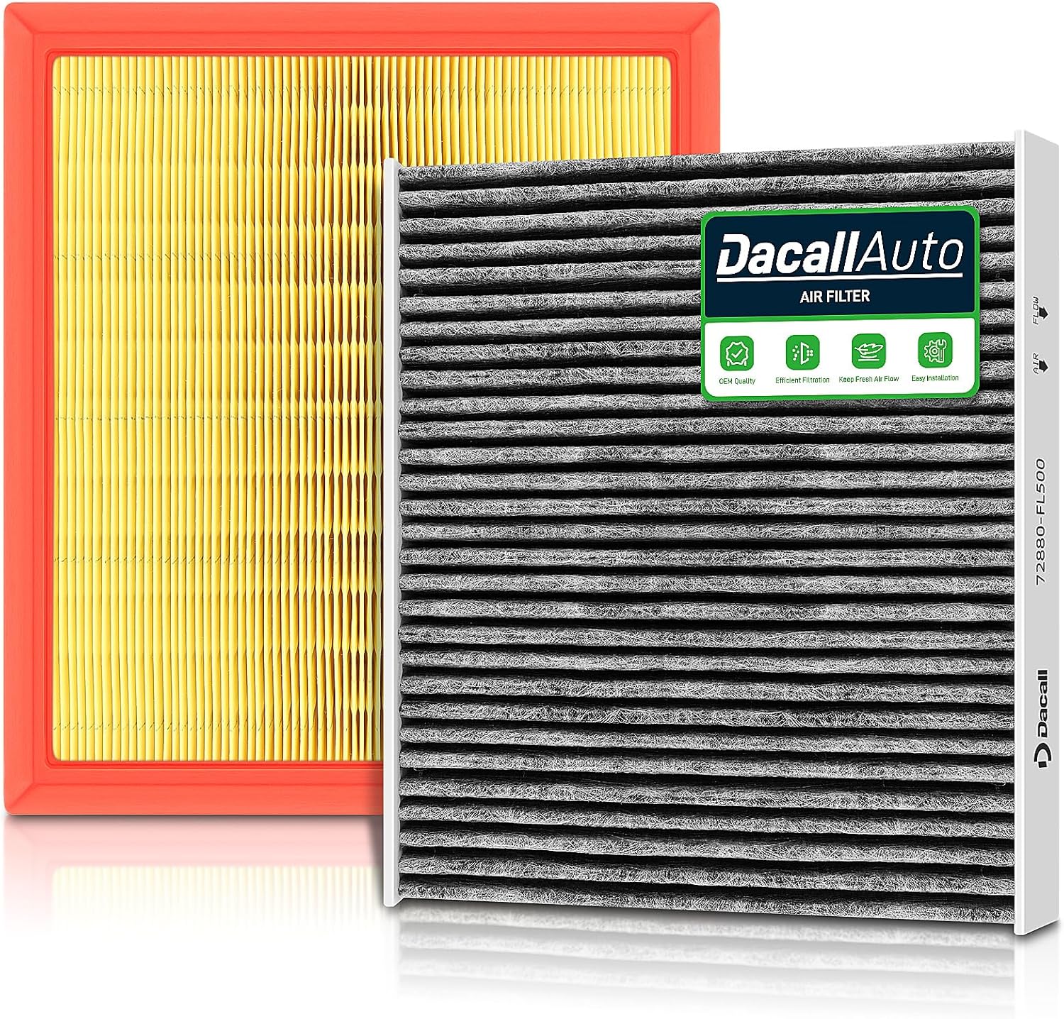Engine & Cabin Air Filter Set for Subaru Ascent(2019-2025), Impreza(2017-2026), Crosstrek(2018-2024), Outback(2020-2025), Legacy(2020-2025), Forester Gas Only(25-26). 72880-FL500,16546-AA16A