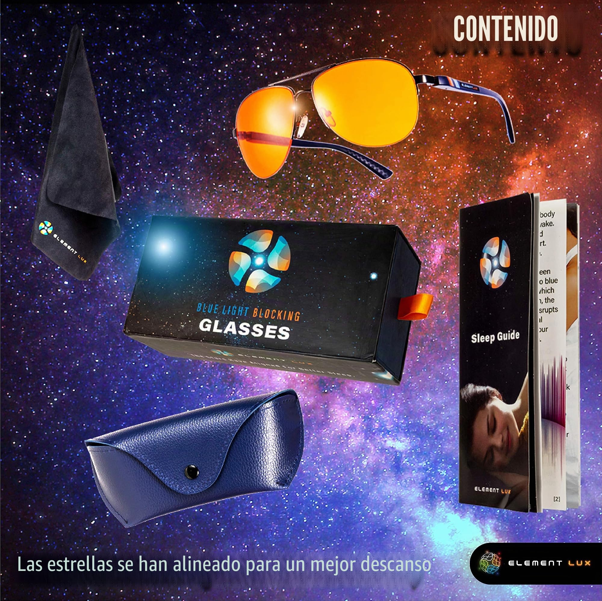 Gafas de bloqueo de luz azul 99% ámbar azul bloqueador – para un mejor sueño, juegos, fatiga ocular, computadora