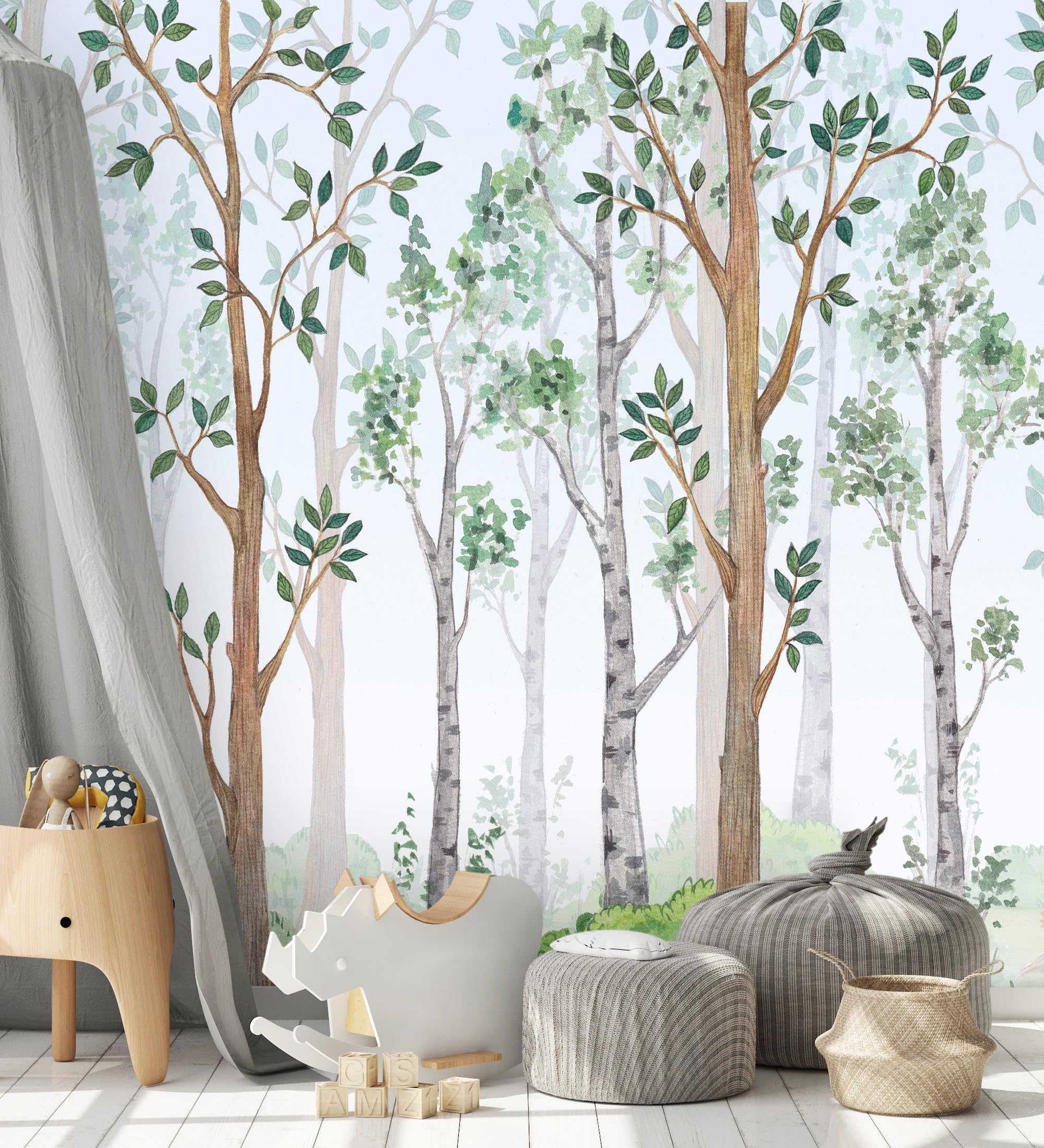 Papier peint chambre enfant forêt enchantée pour créer un coin d'étude