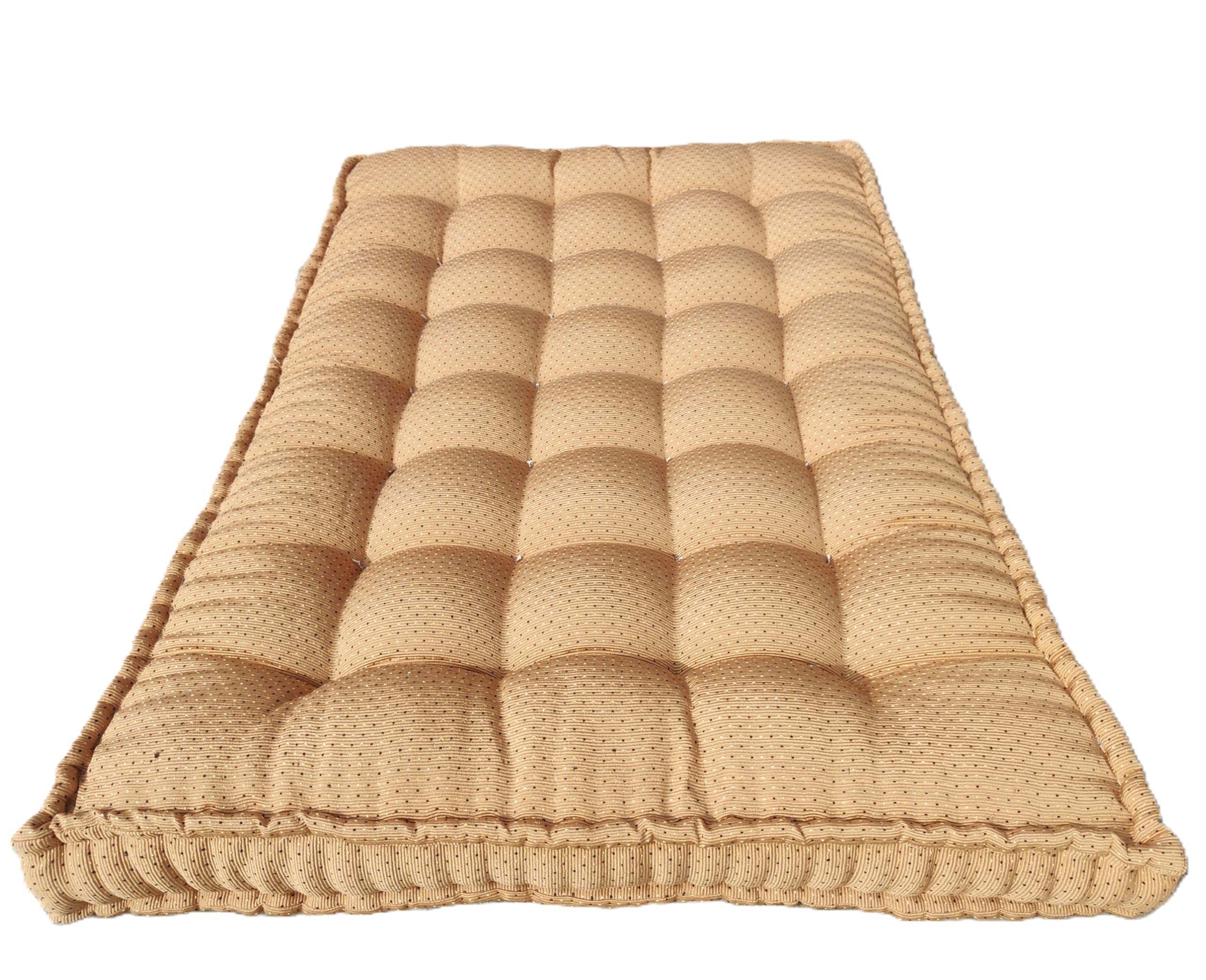 Handmade Quilted Gadda Floor, Cotton Padded Gadda Mattress, Traditional Indian Seating Gadda for Floor Use-image-19