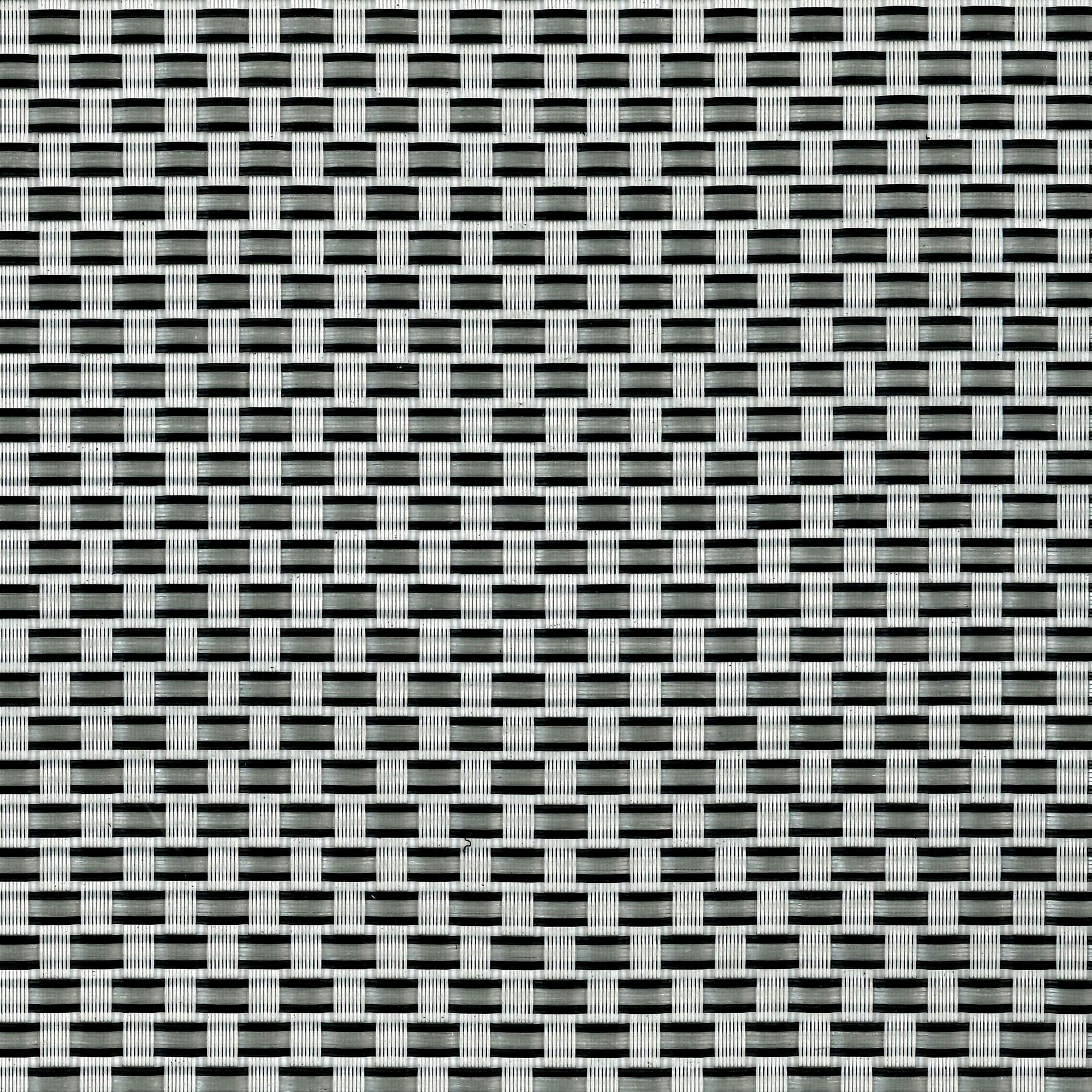 TENAX Rete Tessuta Decorativa Frangivista Composta da PVC e Poliestere, Texstyle Plus, Argento-Nero, 1,00x5 m