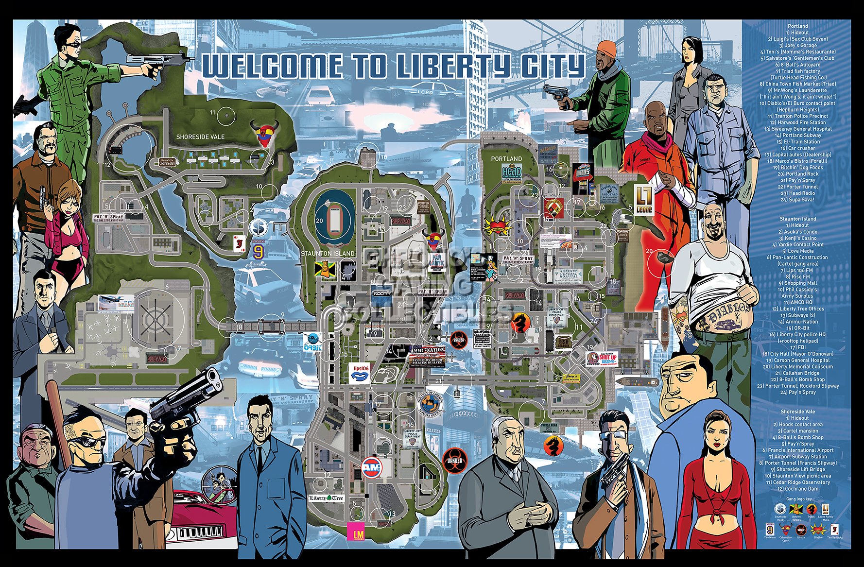 Amazon.com: CGC Huge Poster Glossy Finish - Grand Theft Auto III