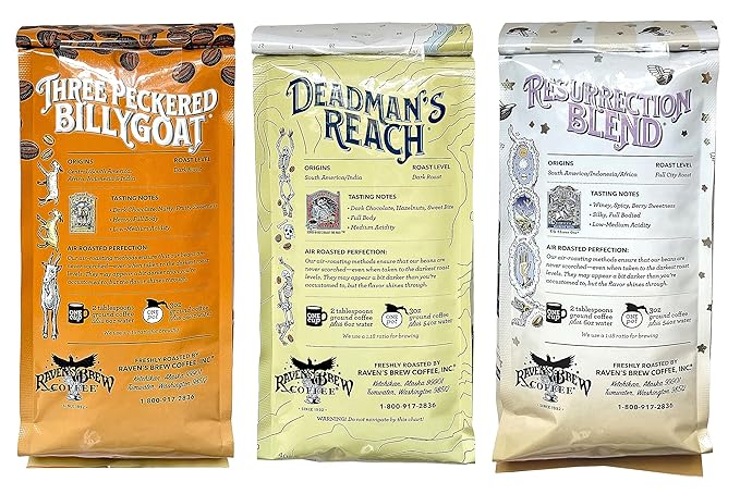 Pack de 3 Café en Grano Raven's Brew 12oz - Variedad miniatura 2