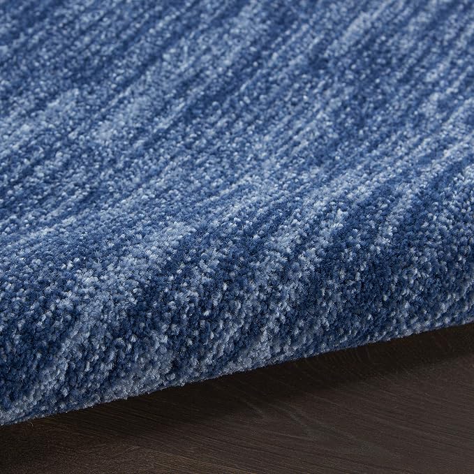 Tapete decorativo rectangular 4' x 6' azul marino miniatura 10