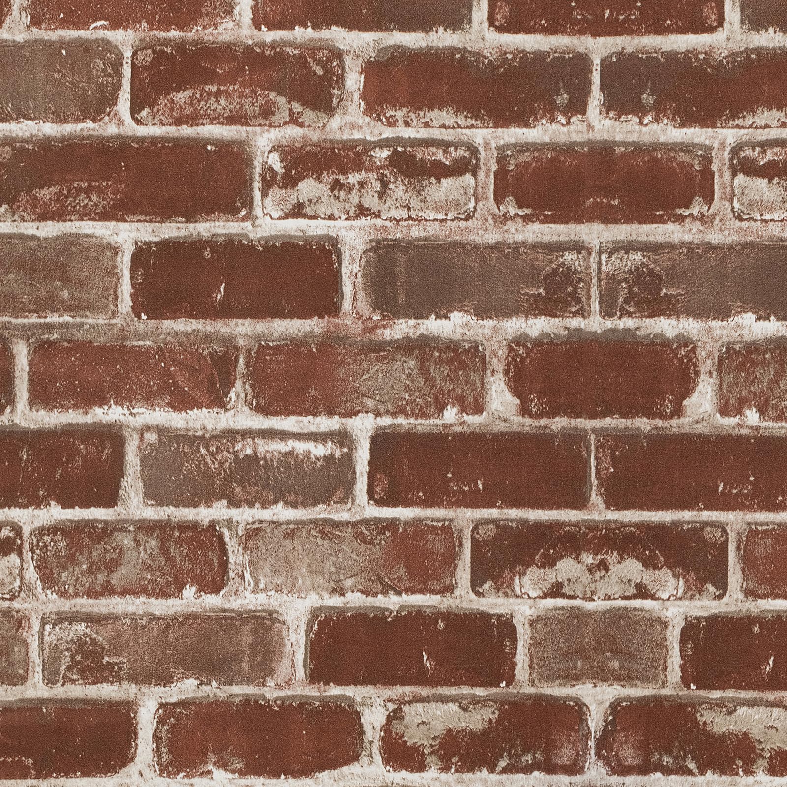 Peyotes Brown Coffee Brick Wallpaper Peel and Stick Vintage Industrial Self-Adhesive Vinyl Wrap Fake Brick Feature Wall Paper for Living Room Fireplace Bedroom Cafe Bar Restaurant 44.5x500cm