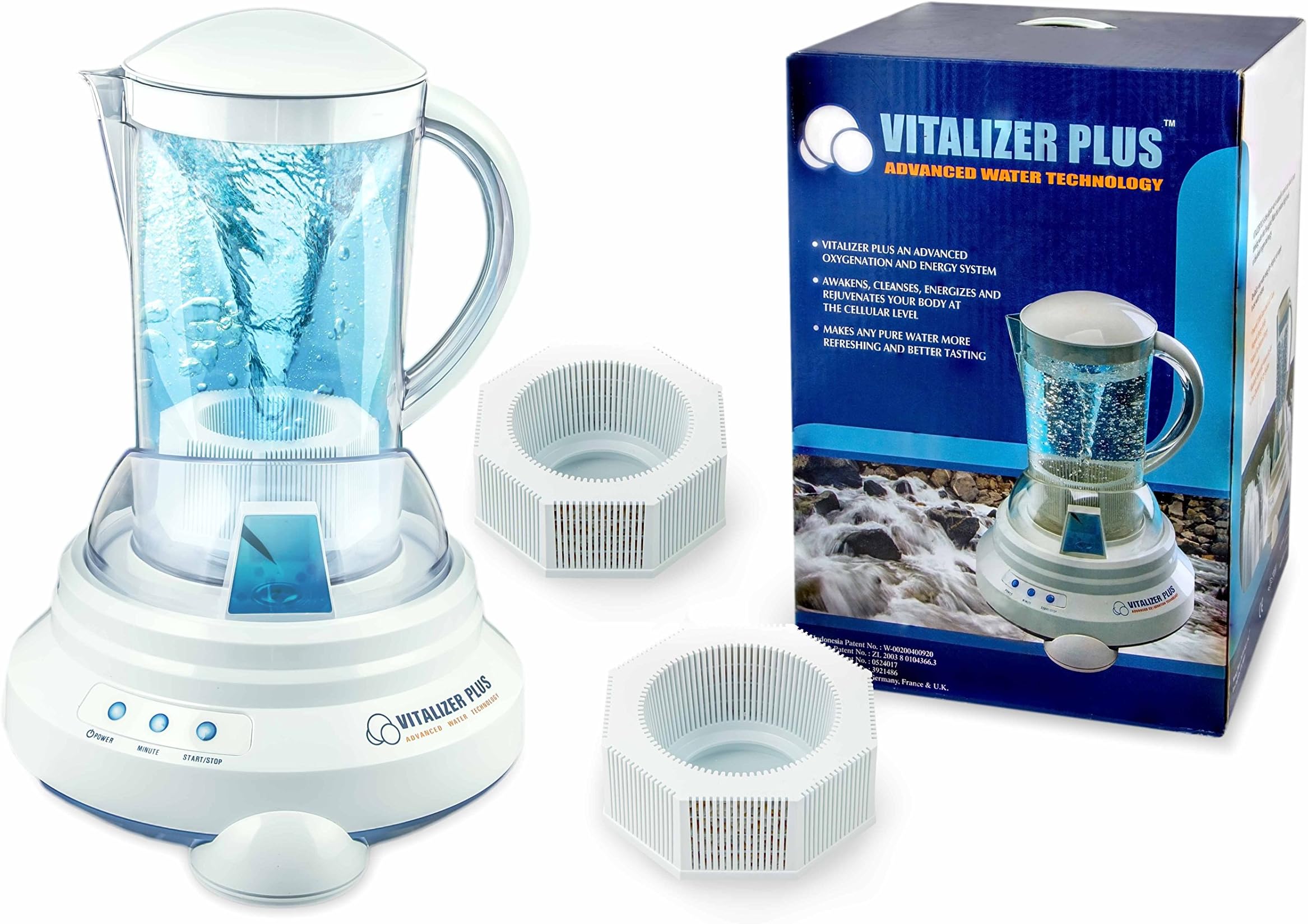 Hexagonal Oxygen Water Maker w/ 2 Mineral Cube - Alkaline Ionizer