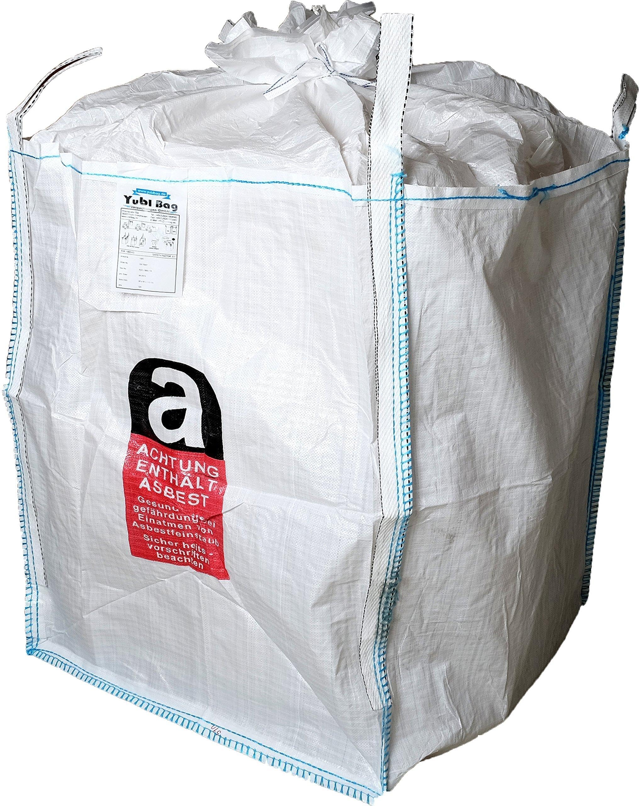 10 Stück Asbest Big Bag BRUCHLAST 5000 KG
