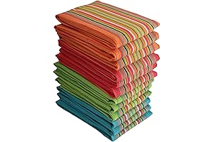 DG Collections Salsa Stripe Kitchen Dish Towels for Mexican Dishes