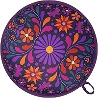 Vista 1 de Sophix Bolsa para calentar tortillas, tamaño grande de 12 pulgadas, este soporte de tela con aislamiento térmico mantiene las tortillas, el pan Naan