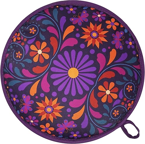 Sophix Bolsa para calentar tortillas, tamaño grande de 12 pulgadas, este soporte de tela con aislamiento térmico mantiene las tortillas, el pan Naan