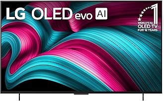 LG 42-Inch Class OLED evo AI 4K C5 Series Smart TV w/Dolby Atmos, Dolby Vision, HDR10, AI Super Upscaling 4K, Filmmaker Mode, Wow Orchestra, Alexa Built-in (OLED42C5PUA, 2025)