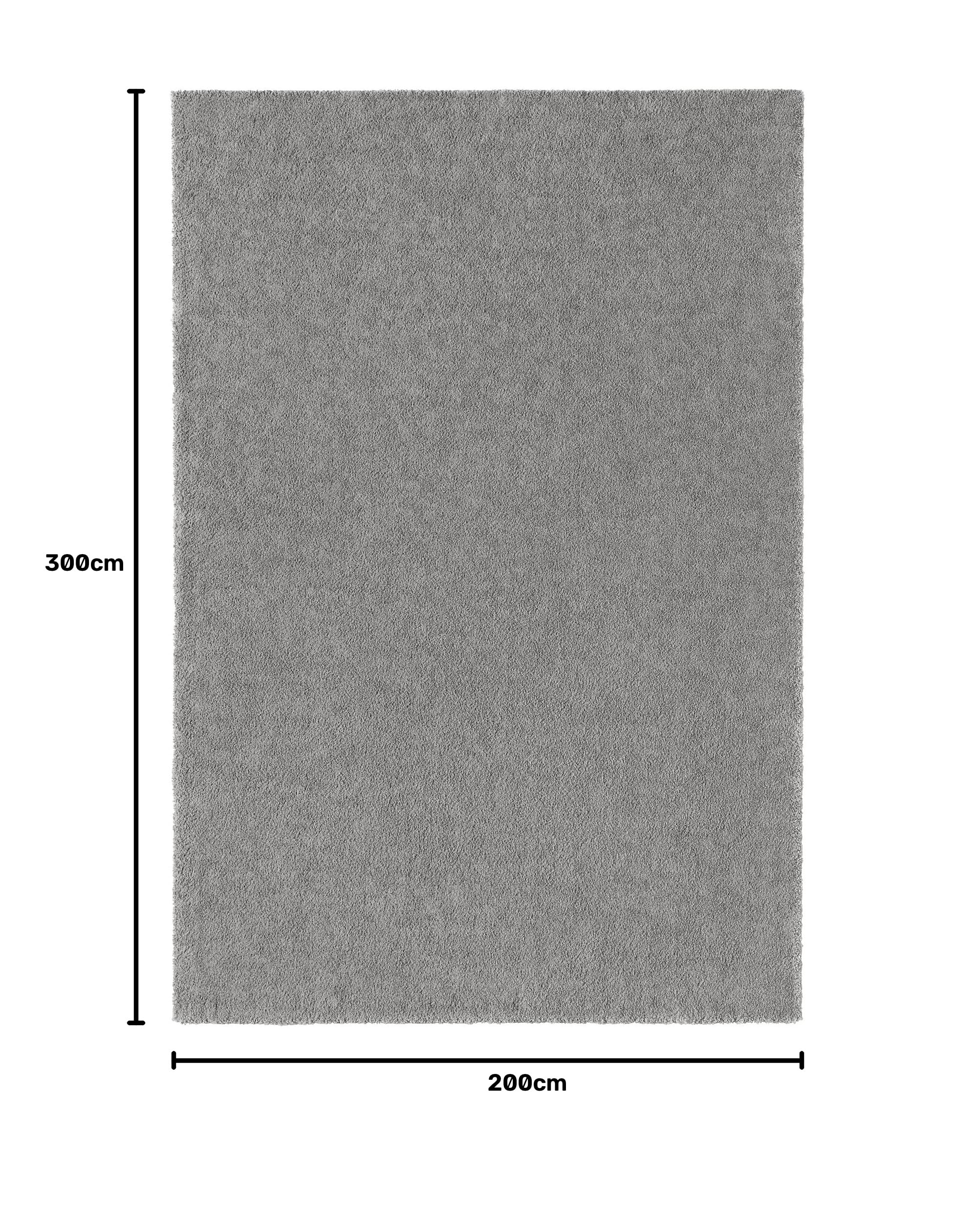 IKEA STOENSE Teppich, Niederflor, 200x300 cm, Mittelgrau