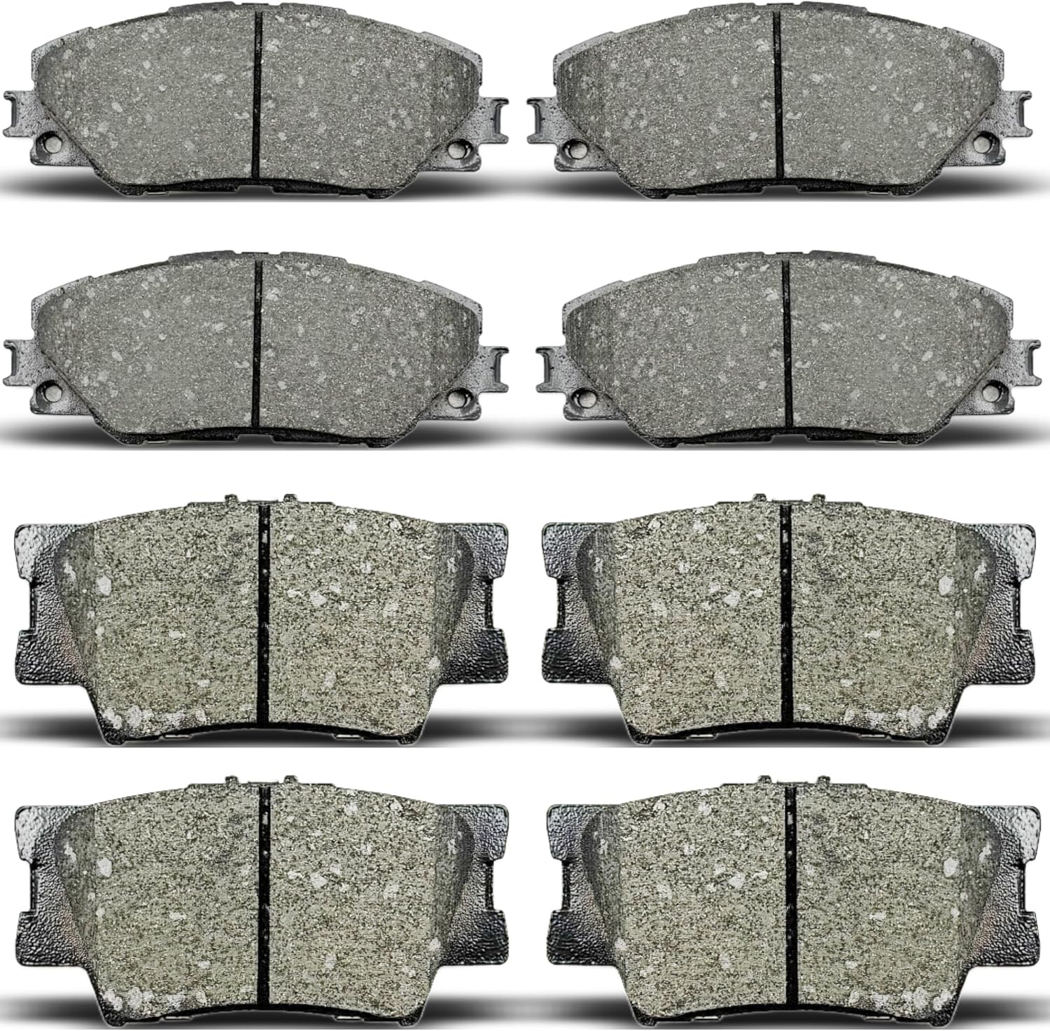 D1211 D1212 Front & Rear Ceramic Disc Brake Pads Kit For Pontiac Vibe 2009-2010,For Toyota Matrix 2009-2013,For Toyota For RAV4 2011-2015 8PCS