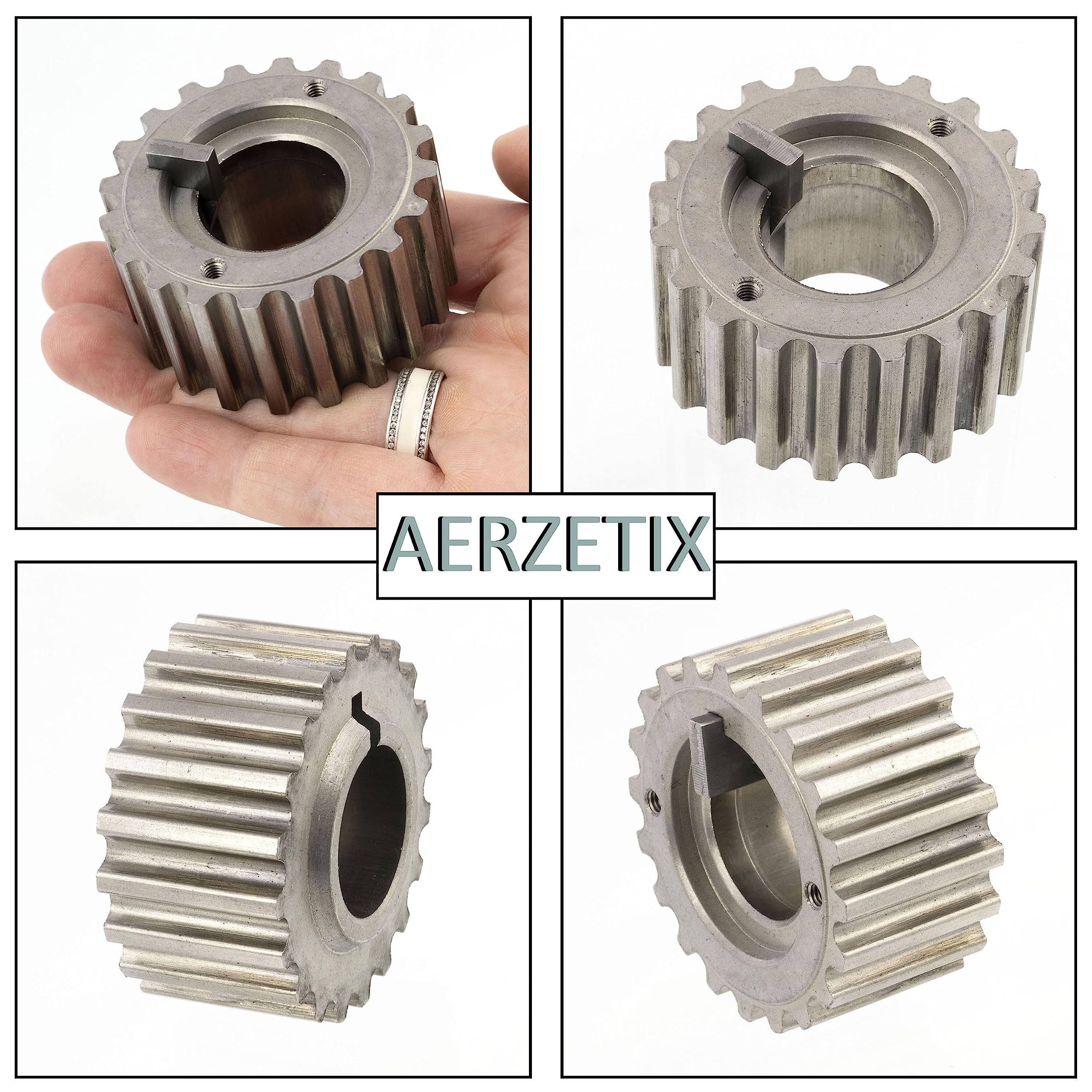 AERZETIX - C43388 - Pignon de vilebrequin - compatible avec numéros ОЕ 8200029646, 8200313627, 8200371496