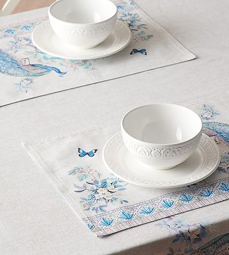 Miniatura 4 de Maison d' Hermine Manteles individuales 100% algodón peinado de alta calidad de 13 x 19 pulgadas, manteles individuales lavables, hogar, cocina,