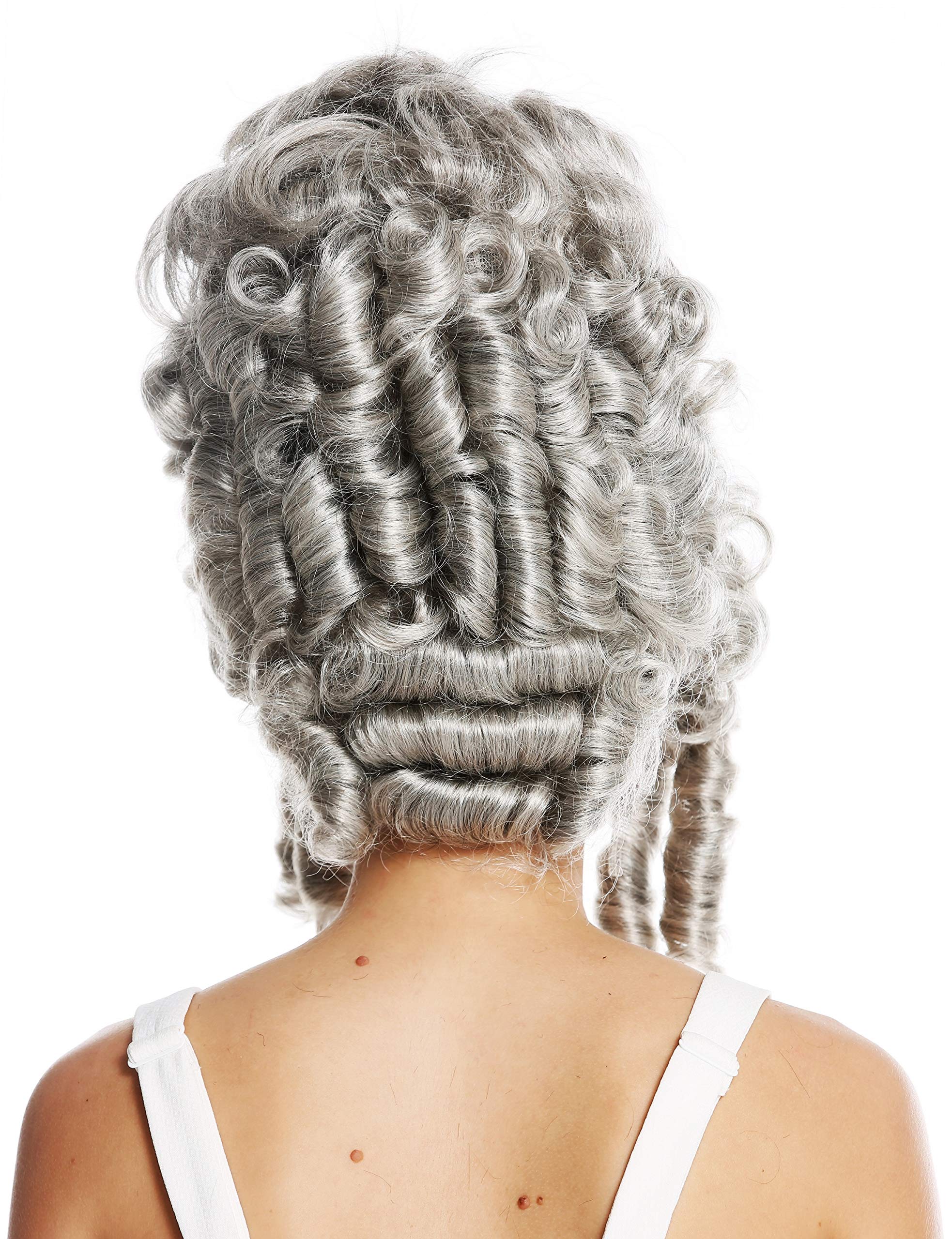 WIG ME UP - VK-38-51 quality women's wig theatre cosplay baroque Pompadour Marie Antionette countess noble woman grey - Image 4
