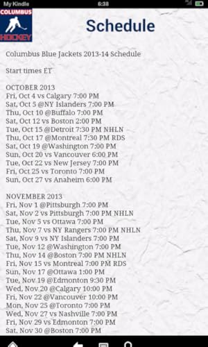 Columbus Hockey News(Kindle Tablet Edition)