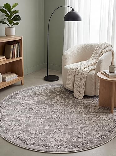 Miniatura 31 de Rugs.com Oregon Collection - Alfombra de pelo bajo color marfil de 7 x 10 pies, perfecta para salas de estar, comedores grandes, planos abiertos