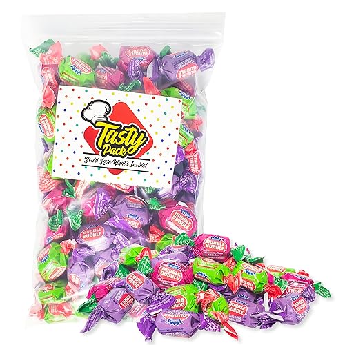 Miniatura 1 de Dubble Bubble - Surtido de chicle de sabor a fruta de manzana, uva, sandía, chicles mixtos a granel, 1 libra