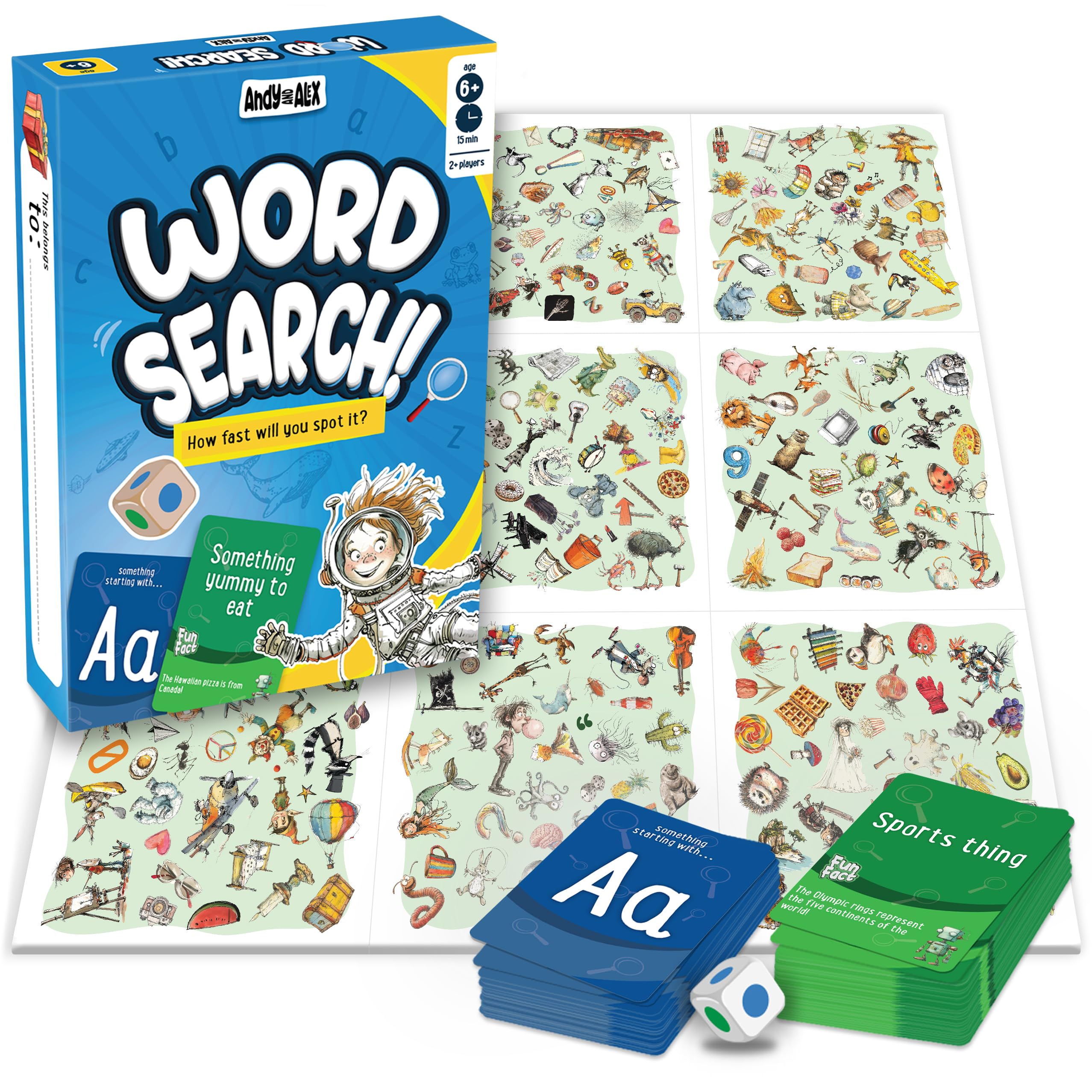 Amazon.com: Fun Spot The Word Card Game, for Boys and Girls Who