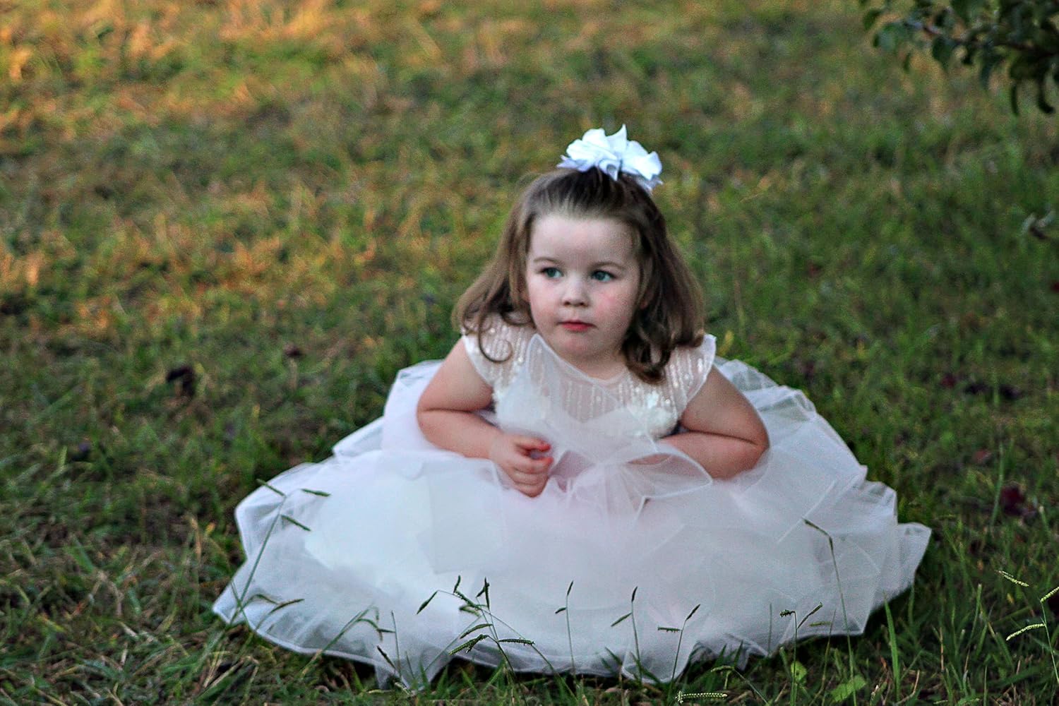 WDE Long Little Girls Pageant Dresses for Wedding Kids First Communion Prom Ball Gown - Image 7