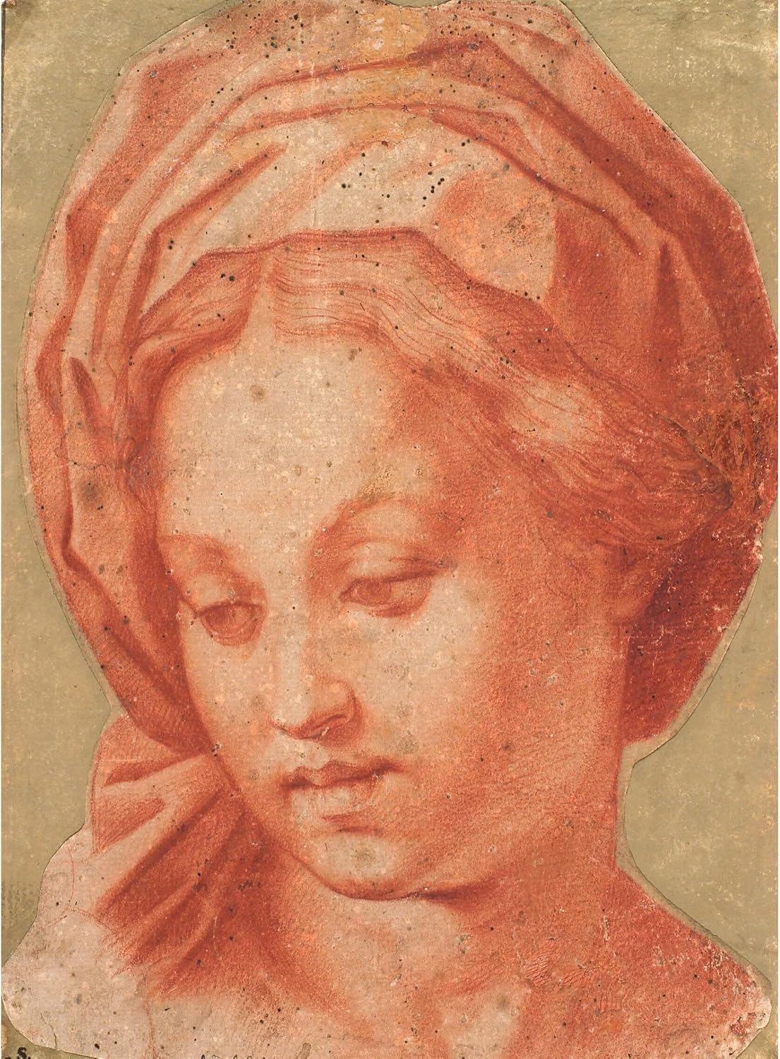 ArtDirect Borghese Madonna (1485-1539) Unframed Art Print Giclee Poster by Andrea del Sarto - Ready for Framing with Customization Sizes 7x10, 10x14, 15x20, 24x33, 35x48 and 44x60 inches