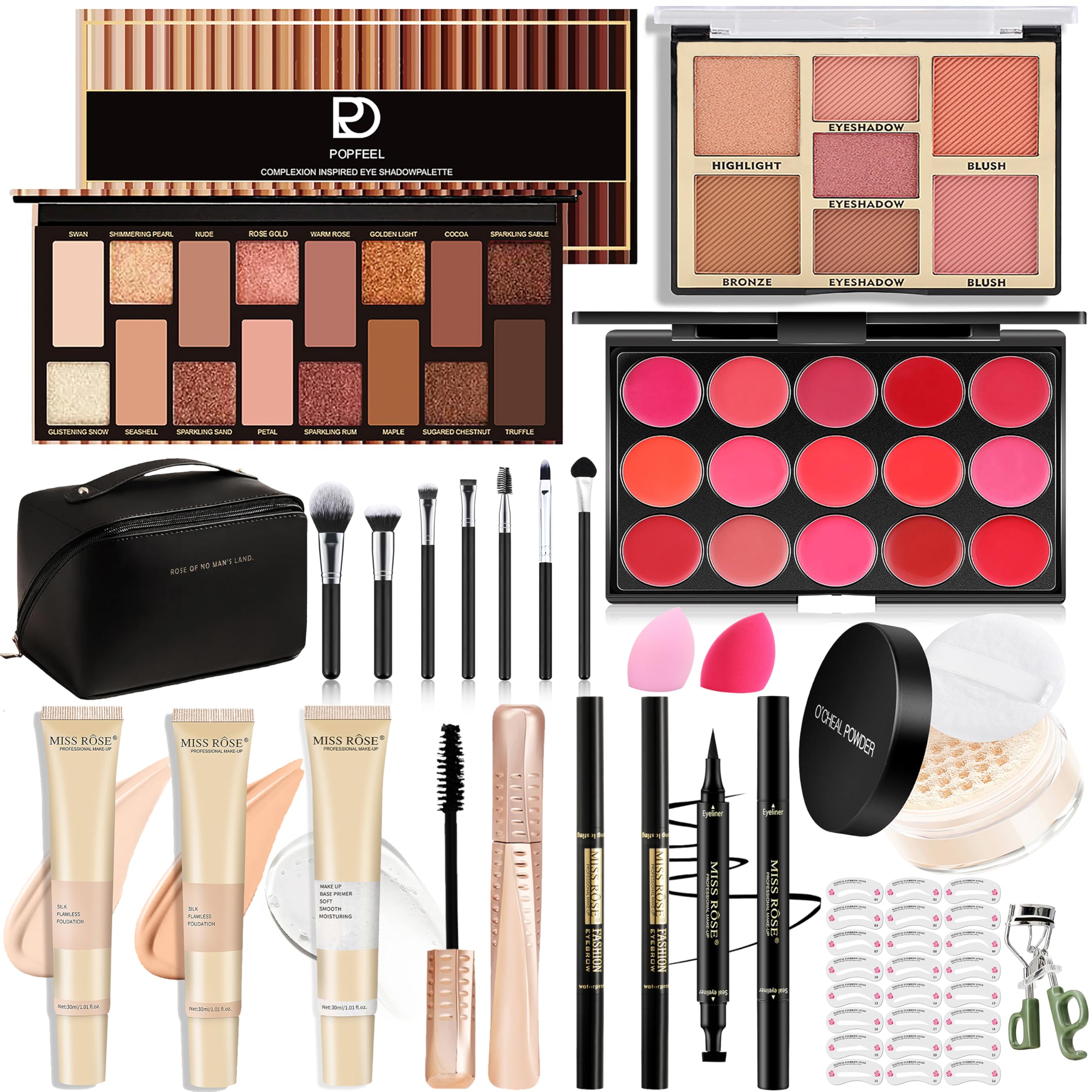 Hoorayeah Makeup Kit - Makeup Sets For Girl - Gift Sets for Women with Eye Shadow Palette Lipstick