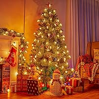 Vista 3 de Brightown Paquete de 25 bombillas incandescentes C9, bombillas de repuesto C9 de Navidad para cadena de luces de Navidad, base intermedia E17, 7