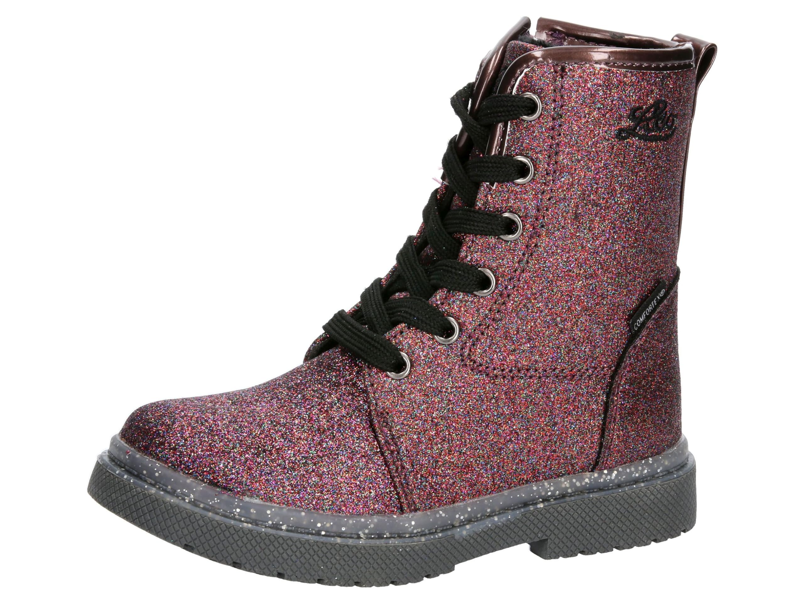 Lico Girl's Isalie Hip Fashion Boot, Purple, 12 UK Child
