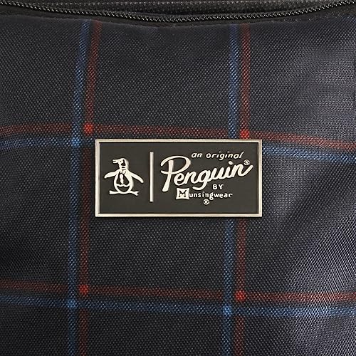 Vista 7 de Penguin Norton - Juego de 3 maletas extensibles con ruedas giratorias, Azul marino a cuadros), OP-EV-T400-3