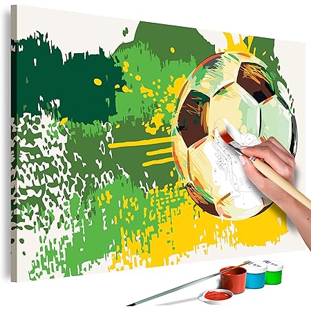 Murando Malen Nach Zahlen Fussball Sport 60x40 Cm Malset Mit Holzrahmen Auf Leinwand Fur Erwachsene Kinder Gemalde Handgemalt Kit Diy Geschenk Dekoration N A 0543 D A Amazon De Spielzeug