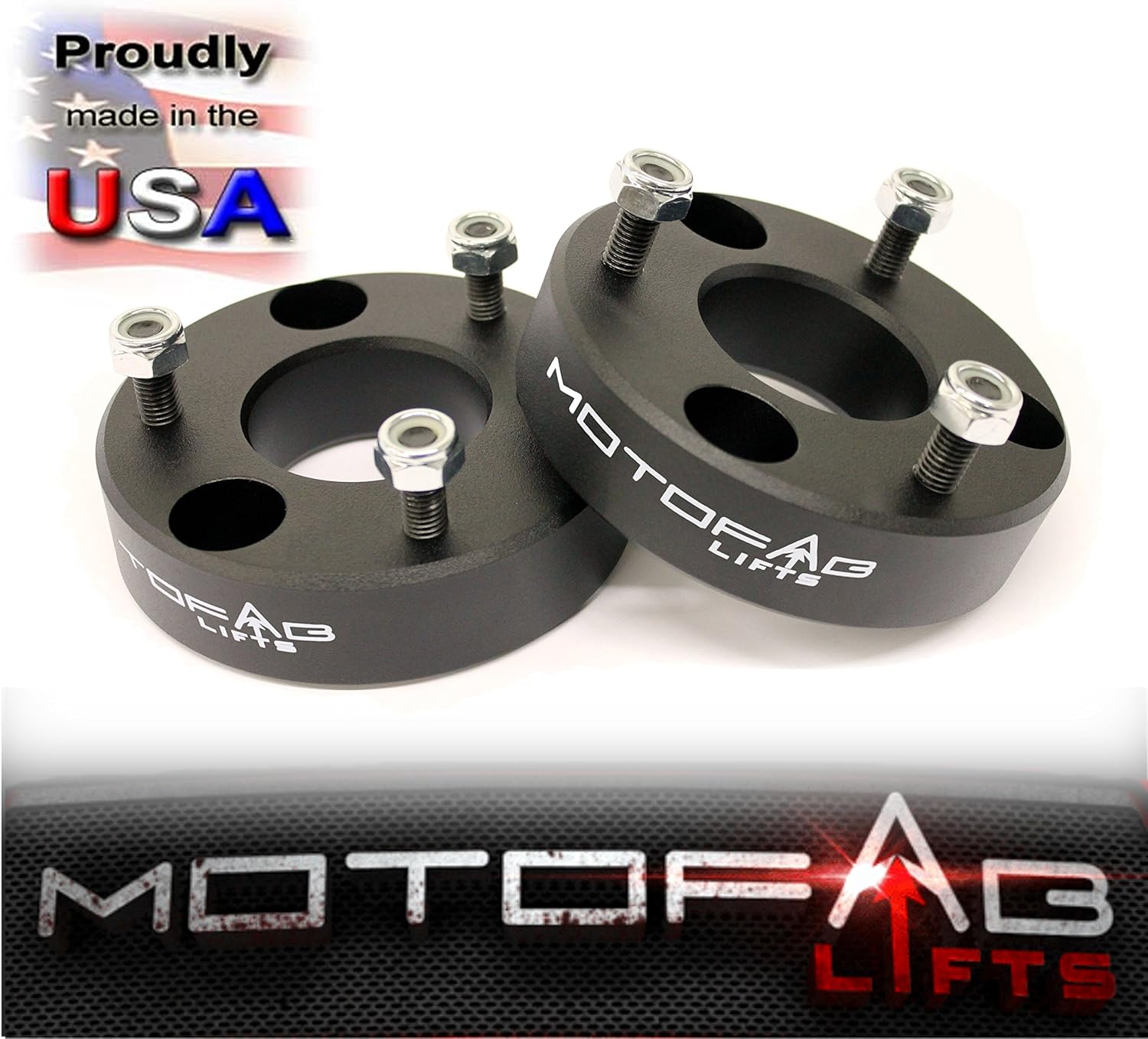 MotoFabLifts DR-2F-1.5R - 2 inch Front And 1.5 inch Rear Lift Kit compatible with Dodge Ram Pickup