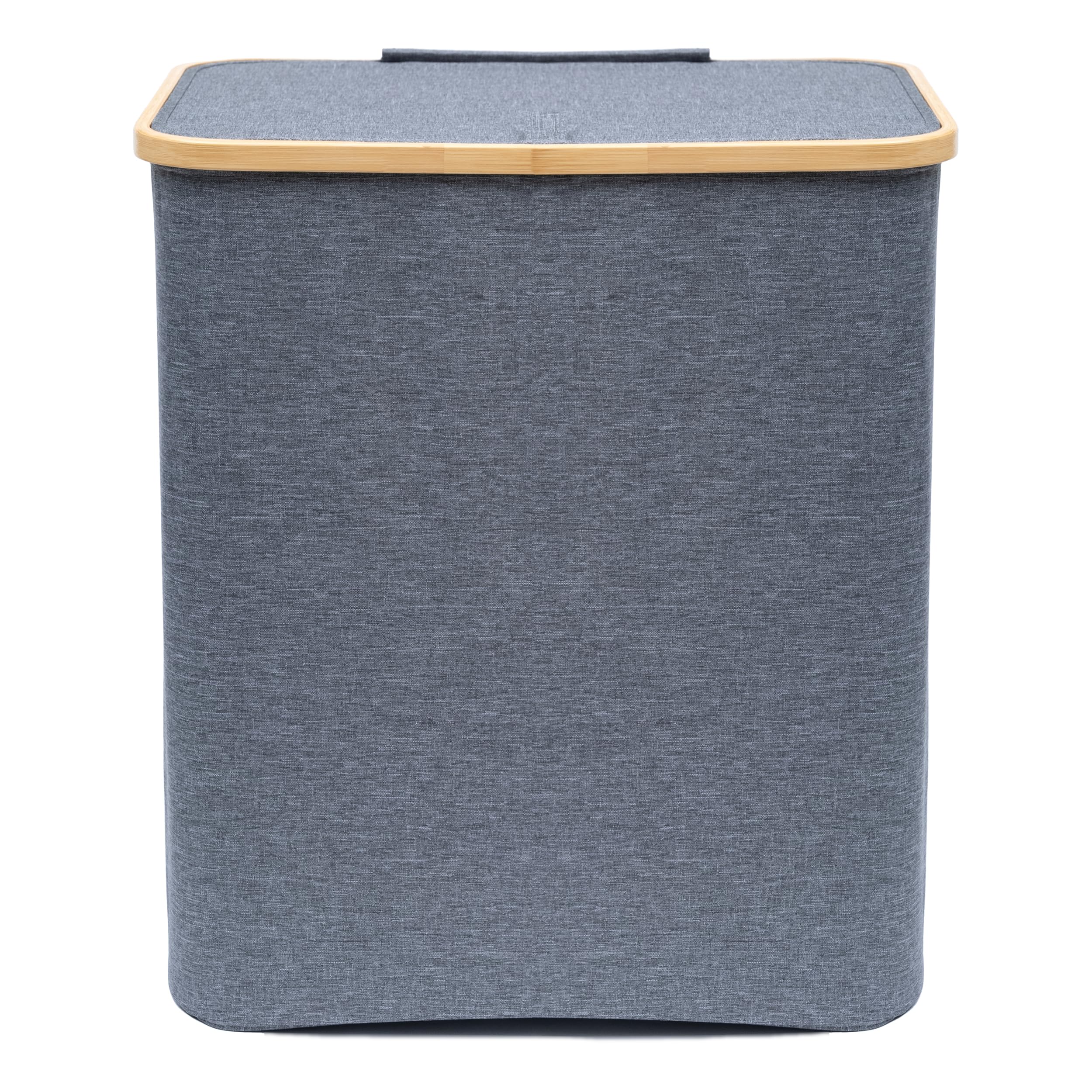 ABJA 【Premium Large 75 LTR】 Laundry Basket with Bamboo Frame, Lid & Foldable Storage Bag (B0BRDBB171) Amazon Price History, Amazon Price Tracker