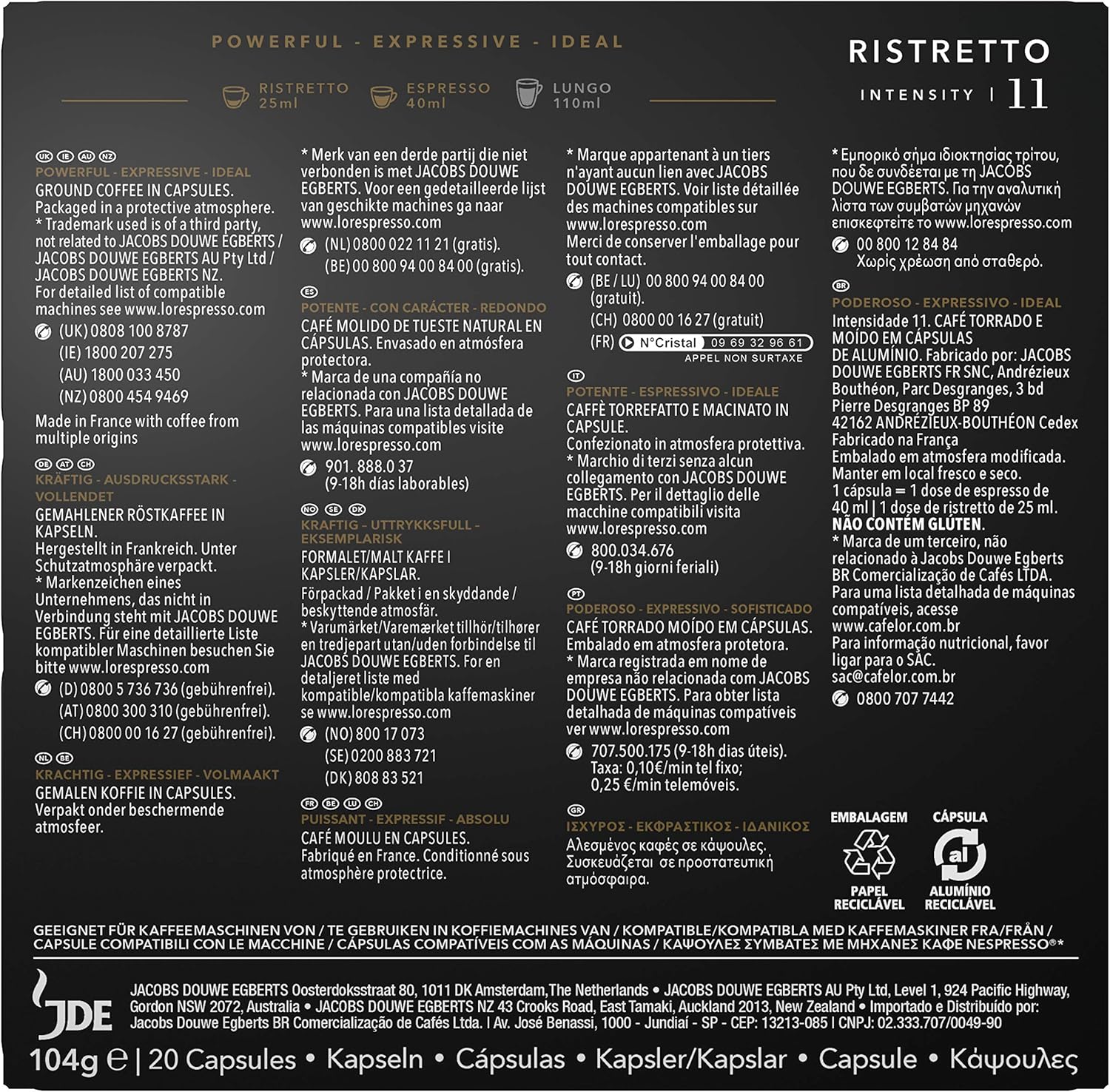 Análise L'OR Café Ristretto: descubra o sabor intenso que vai te surpreender! 4 91 dkbs8urL. AC SL1500